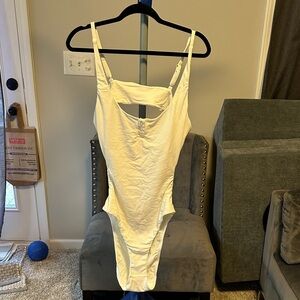 Swimsuits For All Cream One Piece